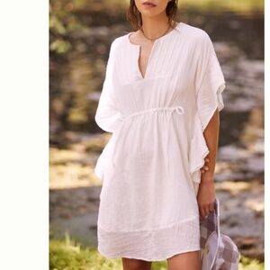 NWT By Anthropologie Ruffled Cover-Up Mini Dress SIZE S/M